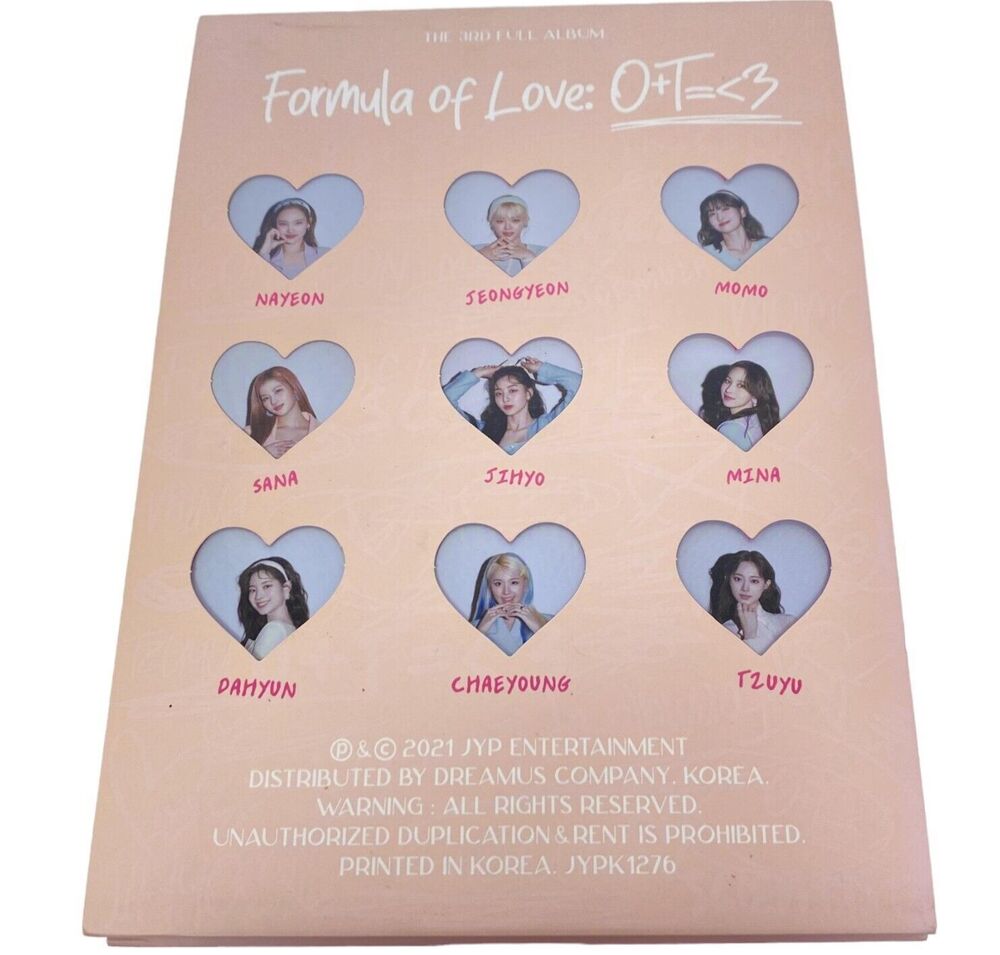 KPOP Korean Pop Music  The 3rd Full Album Twice Formula Of Love: O+T= 3 Album